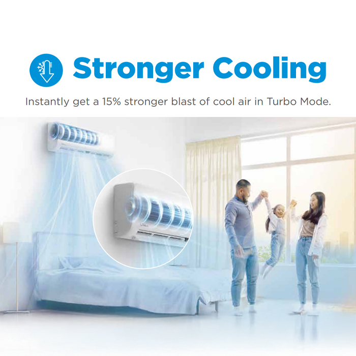 Midea AC Split 1 PK Standard Prime Guard Hyper Grapfins - MSFQ-09CRN8